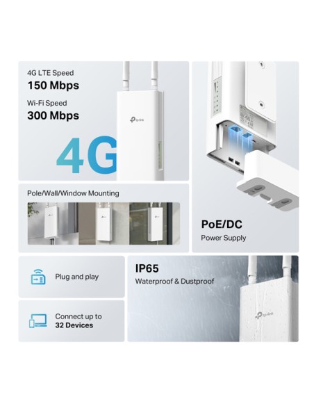 Router 4G Wi-Fi 300Mbps TP-LINK TL-MR100 TP-LINK ROUTER & ACCESS POINT