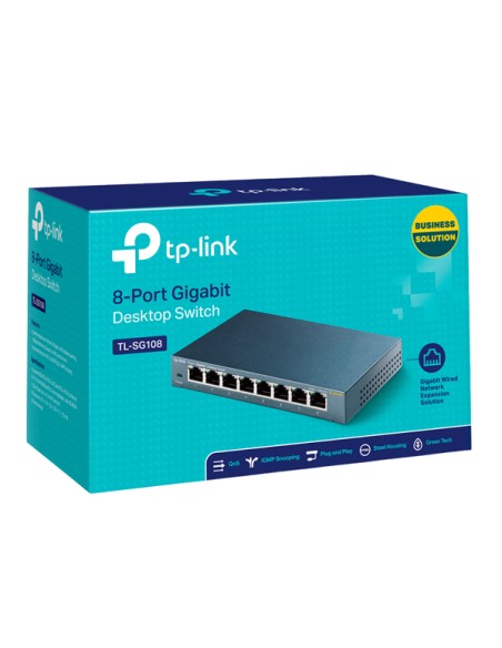 Switch 8 porte 10/100/1000Mbps Desktop TP-LINK TL-SG108 TP-LINK SWITCH