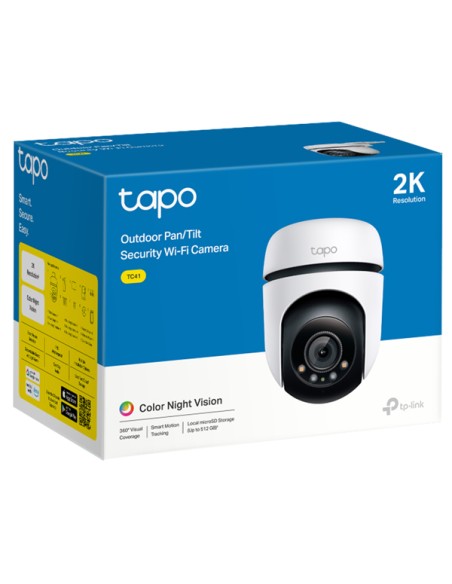 Telecamera di sicurezza Tapo TC41 Wi-Fi da esterno a colori 2K TP-LINK TC41 TP-LINK ACCESSORI SICUREZZA