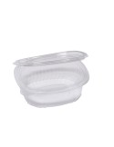 Pack 50 contenitori ovali in PET con coperchio incernierato 12,2x10,4cm Europack 1507002501