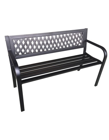 Panca da giardino Boulevard L120cm in acciaio e ABS - prodotto stagionale P1362222 Garden Friend TAVOLI E SEDUTE DA ESTERNI