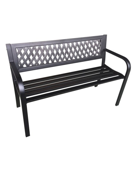 Panca da giardino Boulevard L120cm in acciaio e ABS - prodotto stagionale P1362222 Garden Friend TAVOLI E SEDUTE DA ESTERNI