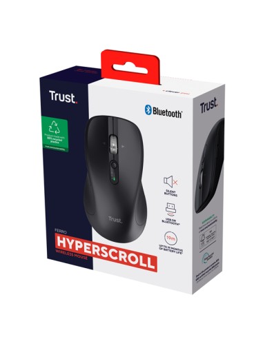 Mouse wireless multi-dispositivo Nero Ferro -Trust 25673 TRUST TASTIERE E MOUSE