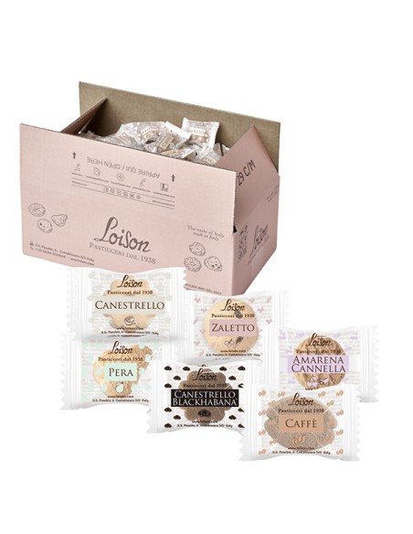 Scatola 200 biscotti al burro assortiti 6 gusti 1250gr Loison 1909 Loison SNACK DOLCI-SALATI