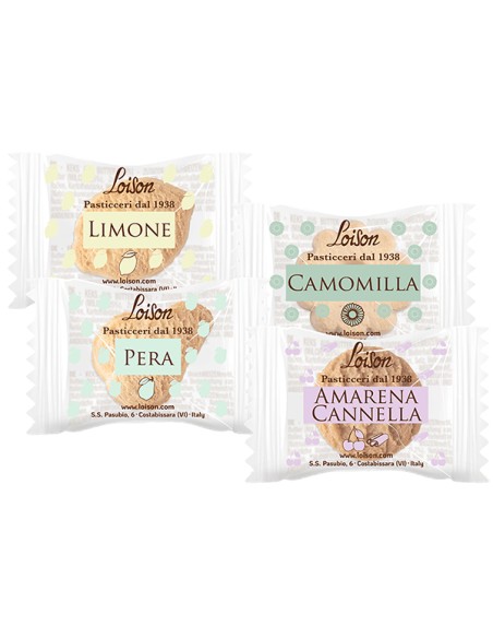 Scatola 200 biscotti al burro assortiti 4 gusti frutta e meditazione 1250gr Lois 1908 Loison SNACK DOLCI-SALATI
