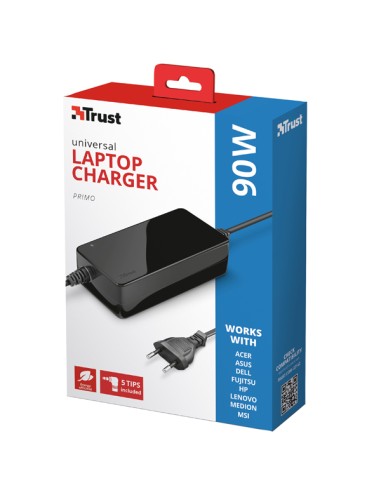 Caricabatterie Universale per laptop fino a 90W - Primo Trust 22142 TRUST POWERBANK E CARICATORI