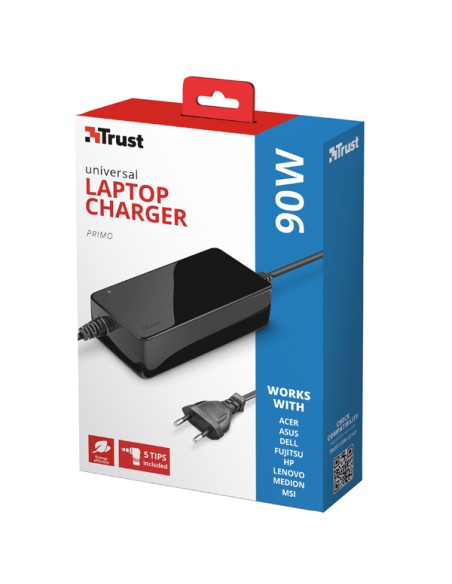 Caricabatterie Universale per laptop fino a 90W - Primo Trust 22142 TRUST POWERBANK E CARICATORI