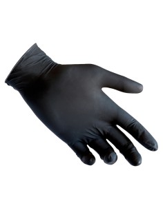 Conf 100 Guanti in nitrile R78 s/polvere tg S nero Reflexx R78/S 2