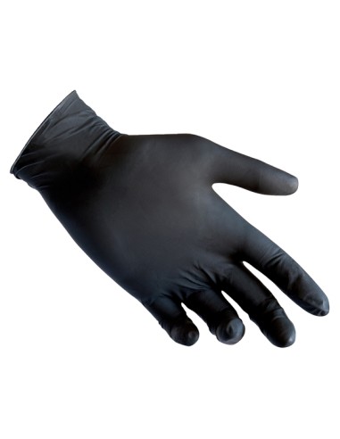 Conf 100 Guanti in nitrile R78 s/polvere tg S nero Reflexx R78/S