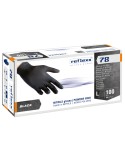 Conf 100 Guanti in nitrile R78 s/polvere tg L nero Reflexx R78/L