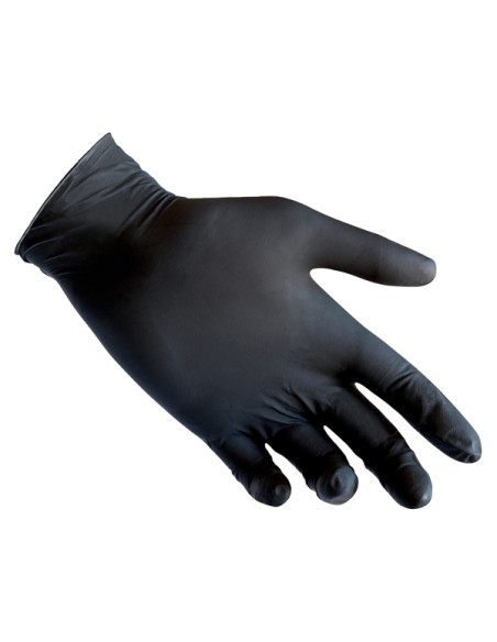 Conf 100 Guanti in nitrile R78 s/polvere tg XL nero Reflexx R78/XL Reflexx GUANTI DI PROTEZIONE