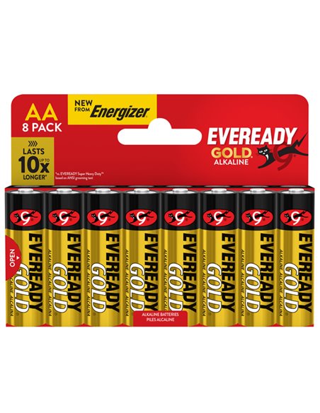 BLISTER 8 PILE STILO ALKALINE AA 1,5V ENERGIZER U500026 Energizer PILE