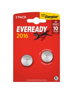 BLISTER 2 MICROPILE A PASTIGLIA CR2016 LITIO 3V ENERGIZER U302016 Energizer PILE