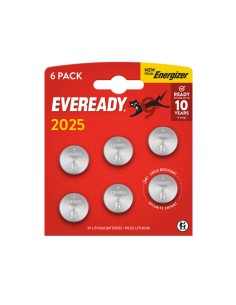 BLISTER 6 MICROPILE A PASTIGLIA CR2025 LITIO 3V ENERGIZER U302027