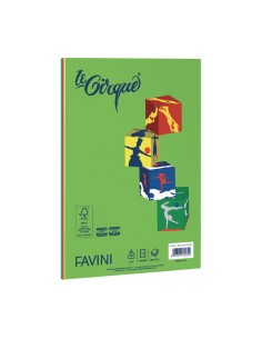 Carta LE SMALL CIRQUE A4 80gr 100fg mix 5 colori forti FAVINI A71X124 FAVINI COLORATA