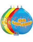 Busta 10 palloncini in lattice Ø26cm Buon compleanno Big Party 71147