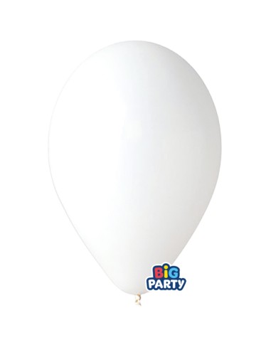 Busta 10 palloncini in lattice Ø30cm Bianco Big Party 71130