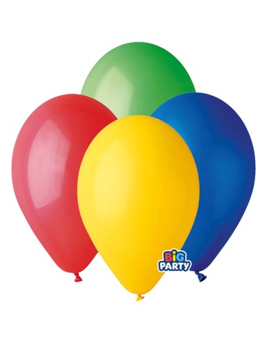 Busta 10 palloncini in lattice Ø30cm Colori assortiti Big Party 71141 BIG PARTY FESTONI E PALLONCINI