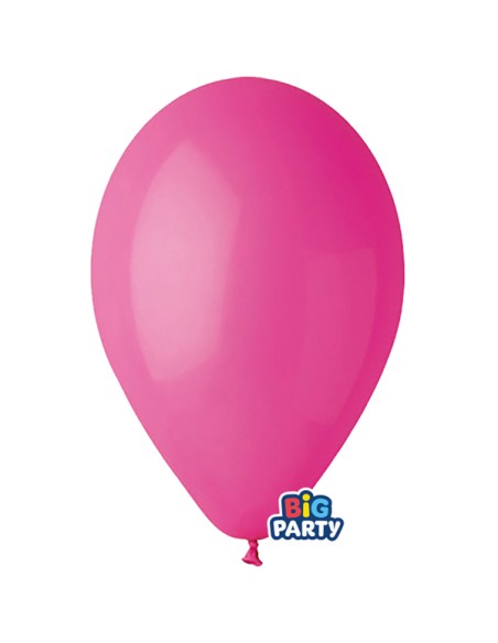 Busta 10 palloncini in lattice Ø30cm Fucsia Big Party 71136
