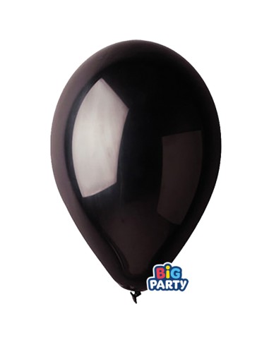 Busta 10 palloncini in lattice Ø30cm Nero Big Party 71140