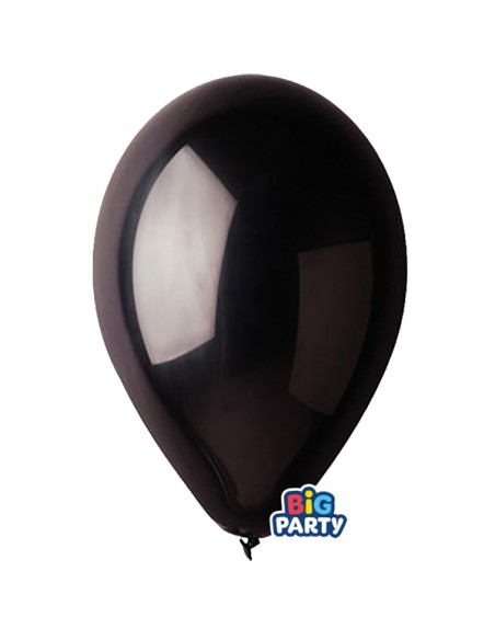 Busta 10 palloncini in lattice Ø30cm Nero Big Party 71140