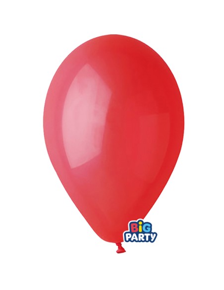 Busta 10 palloncini in lattice Ø30cm Rosso Big Party 71135