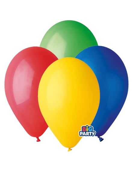 Busta 16 palloncini in lattice Ø26cm Colori assortiti Big Party 71125 BIG PARTY FESTONI E PALLONCINI