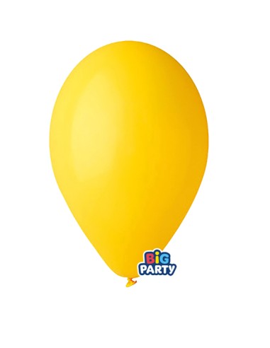 Busta 16 palloncini in lattice Ø26cm Giallo Big Party 71115