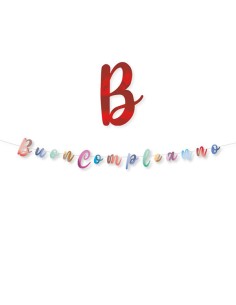 Festone in cartoncino Buon compleanno Big Party 74411