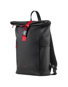 Zaino Roll-top Drop2Go gomma antipioggia dim. 30x42x14cm nero InTempo 9239DRB