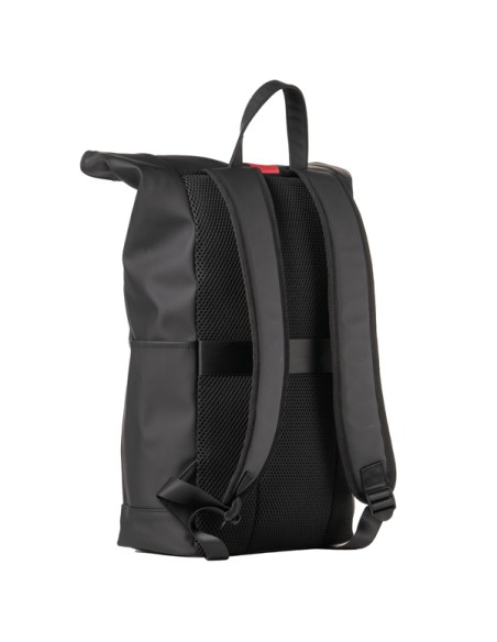 Zaino Roll-top Drop2Go gomma antipioggia dim. 30x42x14cm nero InTempo 9239DRB