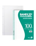 Ricambi forati rinforzati BandUP A4 100gr 40fg 1 rigo c/margine BM 0111982