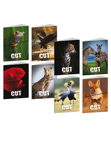 Maxiquaderno A4 20fg+1 80gr rigo di 1a Animal Cut Blasetti 9235 BLASETTI QUADERNI PUNTO METALLICO