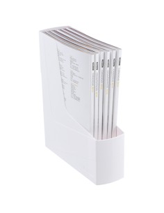 Portariviste G2D Bianco in PS riciclato 30x9x25,8cm Fellowes 17101