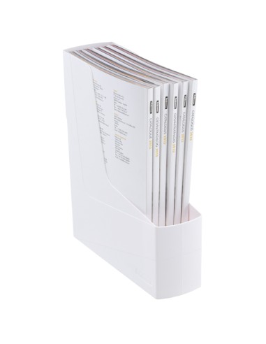 Portariviste G2D Bianco in PS riciclato 30x9x25,8cm Fellowes 17101