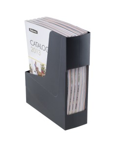 Portariviste G2D nero in PS riciclato 30x9x25,8cm Fellowes 17301 2