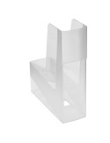 Portariviste G2D trasparente naturale in PS riciclato 30x9x25,8cm Fellowes 17401