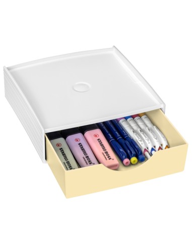Cassettiera componibile Storage box giallo chiaro First by Cep 1000112451
