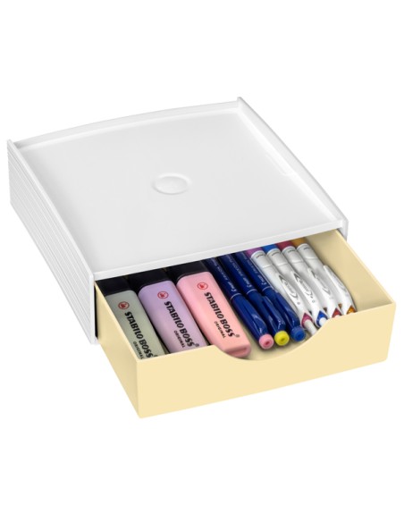 Cassettiera componibile Storage box giallo chiaro First by Cep 1000112451