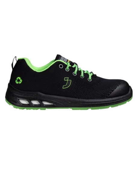 Calzatura bassa da lavoro Ecofitz S1P LOW N38 nero/verde Safety Jogger ECOFITZS1P-538-38
