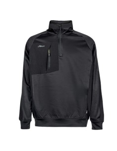 Felpa mezza zip Leeds tg L nero U-Power WEY365BC-L U-Power FELPE-MAGLIETTE-CAMICIE