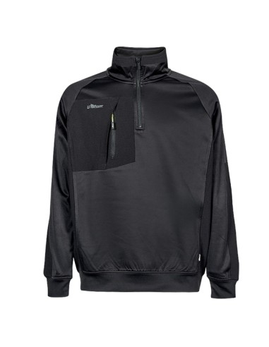 Felpa mezza zip Leeds tg L nero U-Power WEY365BC-L U-Power FELPE-MAGLIETTE-CAMICIE