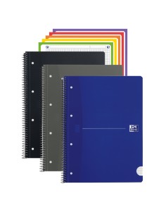 Maxiquaderno Spiralato A5+ 5mm 240pag. 80g colori ass. Office Essentials Oxford 400107690 OXFORD BLOCCHI SPIRALATI