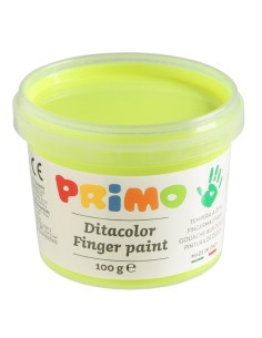 Valigetta 6 colori a dita 100gr c/pennello colori assortiti fluo Primo 2214TD6FLUO PRIMO ACQUERELLI-COLORI A DITA 2