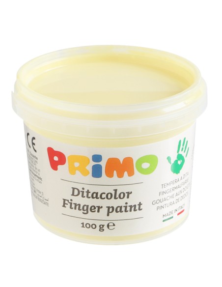 Valigetta 6 colori a dita 100gr c/pennello colori assortiti pastello Primo 2212TD6PAST PRIMO ACQUERELLI-COLORI A DITA