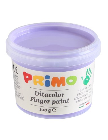 Valigetta 6 colori a dita 100gr c/pennello colori assortiti pastello Primo 2212TD6PAST PRIMO ACQUERELLI-COLORI A DITA