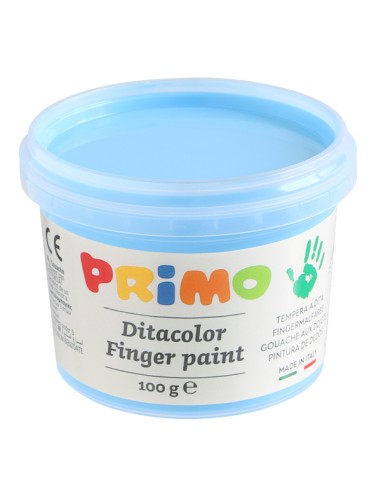 Valigetta 6 colori a dita 100gr c/pennello colori assortiti pastello Primo 2212TD6PAST PRIMO ACQUERELLI-COLORI A DITA