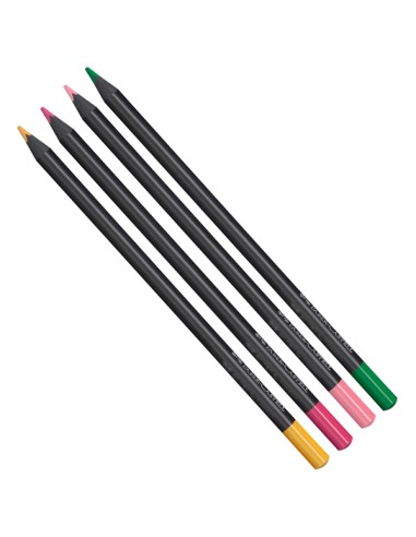 Astuccio in metallo 36 matite colorate triangolare Black Edition Faber-Castell 116437