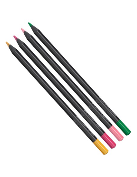 Astuccio in metallo 36 matite colorate triangolare Black Edition Faber-Castell 116437