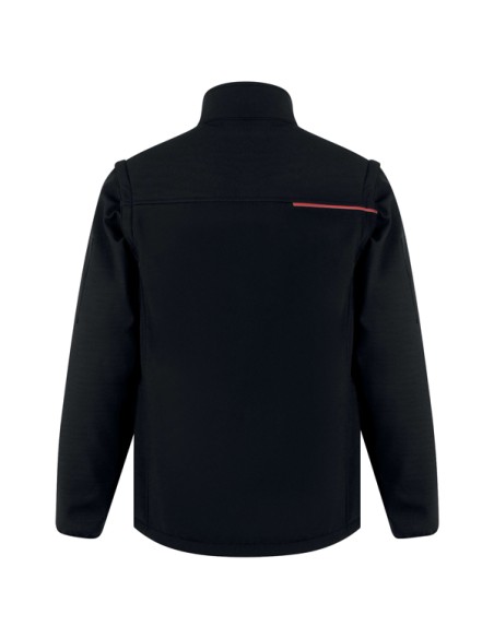 Softshell 2in1 Soccia tg XL nero/rosso Deltaplus SOCCINOXG DELTAPLUS GIACCHE-GILET-GIUBBINI
